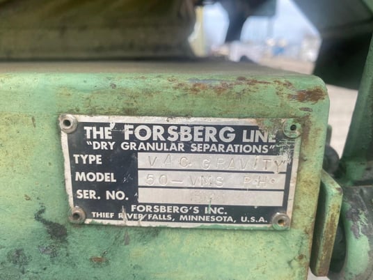 Forsberg #50-VMS-RH, Gravity Separator Screener - Image 3