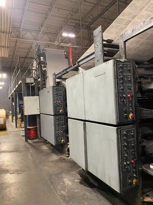 Heidelberg #Mercury-2-Tower-4-Web, Newspaper Press System, 40" Width, 24-13/16" cutoff, folder, splicers, 2004 - Image 1