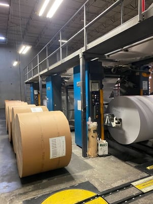 Heidelberg #Mercury-2-Tower-4-Web, Newspaper Press System, 40" Width, 24-13/16" cutoff, folder, splicers, 2004 - Image 2