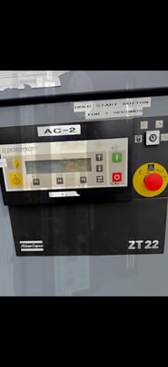 125 psi, Atlas Copco #Z1-22, Rotary Screw Air Compressor, 32 HP, 3500 RPM, 1999 - Image 2