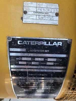 225 KW Caterpillar SR-4, Diesel Generator Set, 1800 RPM, 345 HP CAT engine, 480 Volt, 367 hours - Image 9