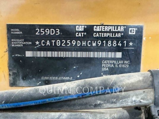 Cat 259D3, Skid Steer Loader, 1873 hours, S/N: CW918841, 2022 - Image 6