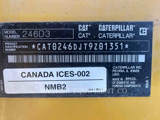 Cat 246D3, Skid Steer Loader, 273 hours, S/N: T9Z01351, 2024 - Image 6