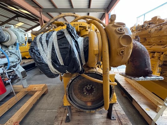 550 HP Caterpillar #3406E-DITA, diesel marine engine, 2100 RPM, 17443 hours, sound attenuated enclosure 1 - Image 6