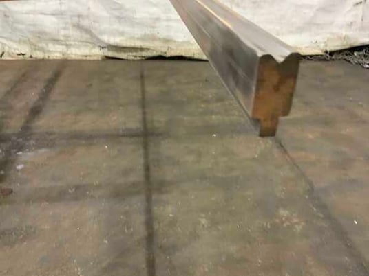 120.5" L, Female press brake die, 1" die width, 1-3/4" die height, 1/2" die opening, 1/2" tang - Image 1
