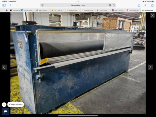 120" Union #55-120, lamination roll, 120" rubber coated rinch rollers, 2017, Tag #16429 - Image 2