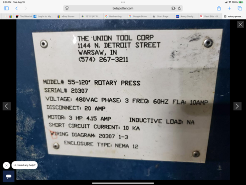 120" Union #55-120, lamination roll, 120" rubber coated rinch rollers, 2017, Tag #16429 - Image 4