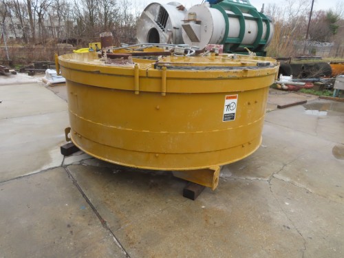 3560 liter Glass Master #5100, Turbine Mixer, 30" deep x 96" diameter vertical pan, 50 HP belt driven motor - Image 2