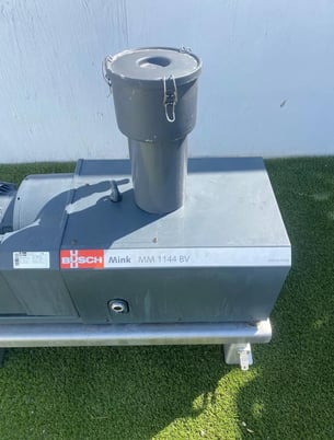 57 acfm, Busch #MM1144.BV06.11XX, Dry Claw Vacuum Pump, 45 Torr, 3 HP Baldo Super-E motor, 1760 RPM, 2019 - Image 3