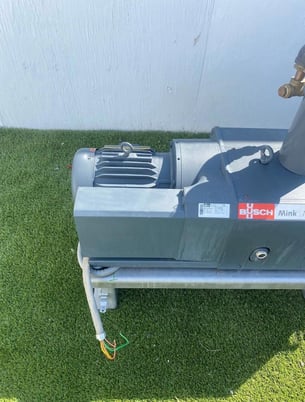 57 acfm, Busch #MM1144.BV06.11XX, Dry Claw Vacuum Pump, 45 Torr, 3 HP Baldo Super-E motor, 1760 RPM, 2019 - Image 4