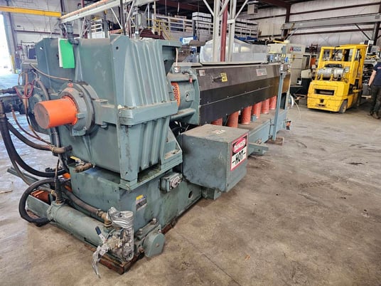 4.7" American Kuhne #AK-120MM, Single Screw Extruder, 30:1 Rebuild, 200 HP, 42" centerline, air cooled, 480 - Image 3