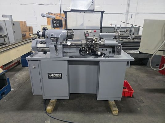 11" x 18" Hardinge #HLV-H-EM, tool room lathe, 1.25" bore, 1 HP, 3000 RPM, inch/metric, Aloris tool holder - Image 1