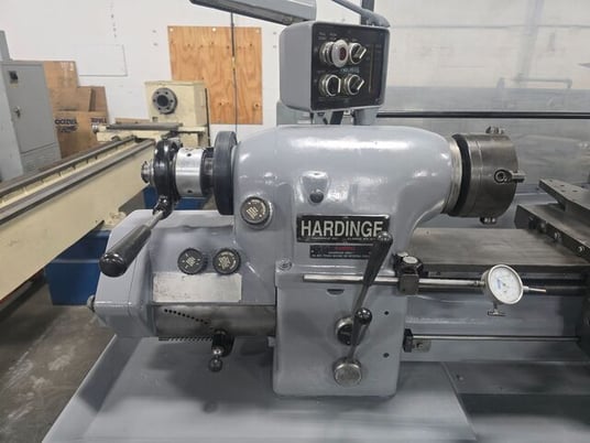 11" x 18" Hardinge #HLV-H-EM, tool room lathe, 1.25" bore, 1 HP, 3000 RPM, inch/metric, Aloris tool holder - Image 3