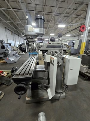 Bridgeport #Series-II, CNC vertical mill, 11" x58" tbl., 2 HP head, EZ Trak II, power draw bar - Image 2