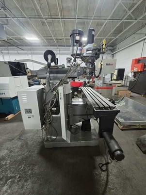 Bridgeport #Series-II, CNC vertical mill, 11" x58" tbl., 2 HP head, EZ Trak II, power draw bar - Image 3