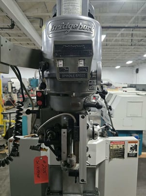 Bridgeport #Series-II, CNC vertical mill, 11" x58" tbl., 2 HP head, EZ Trak II, power draw bar - Image 7