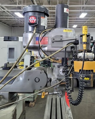 Bridgeport #Series-II, CNC vertical mill, 11" x58" tbl., 2 HP head, EZ Trak II, power draw bar - Image 9