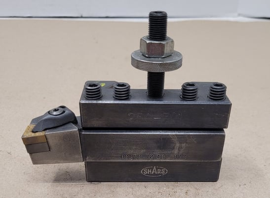 Shars #250-301, Tool Post Holder w/ DCLNR-12-4B Tool - Image 1