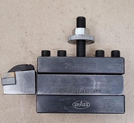 Shars #250-301, Tool Post Holder w/ DCLNR-12-4B Tool - Image 2