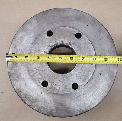 D1-6 Lathe Chuck Back Plate - 10in Overall Diameter - Image 3