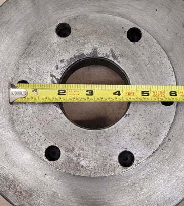 D1-6 Lathe Chuck Back Plate - 10in Overall Diameter - Image 4