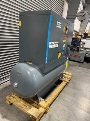 128 psi, Atlas Copco #G7FF, rotary screw air compressor, 10 HP, 2021 - Image 3