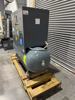 128 psi, Atlas Copco #G7FF, rotary screw air compressor, 10 HP, 2021 - Image 4