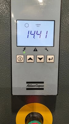 128 psi, Atlas Copco #G7FF, rotary screw air compressor, 10 HP, 2021 - Image 10