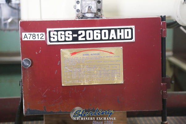 20" x 60" Kent #SGS-2060AHD, 10 HP spindle, 1750 RPM, 16" x 2" x 5" wheel, 2-Axis digital read out, manual - Image 3