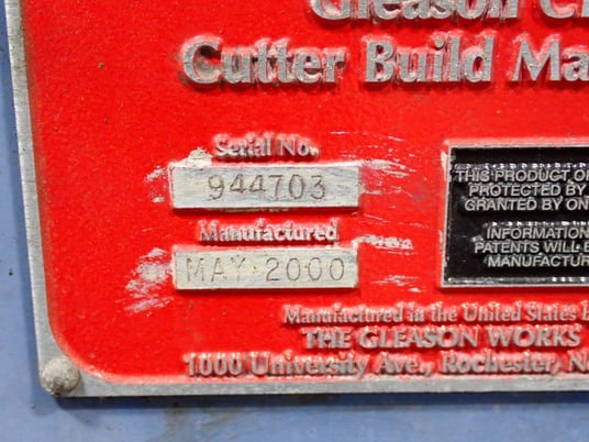 Gleason #Phoenix-CB, Cutter Build Machine, 1.5 kW, 480 V, Missing Controls, 2000 - Image 5