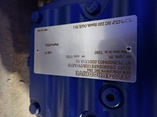 22" Motion Index Drives #TMF2000-14-350-RH-CV100-6, Indexing Table, 1.1 HP, 1725/35 RPM, 460 V, 2017 - Image 4