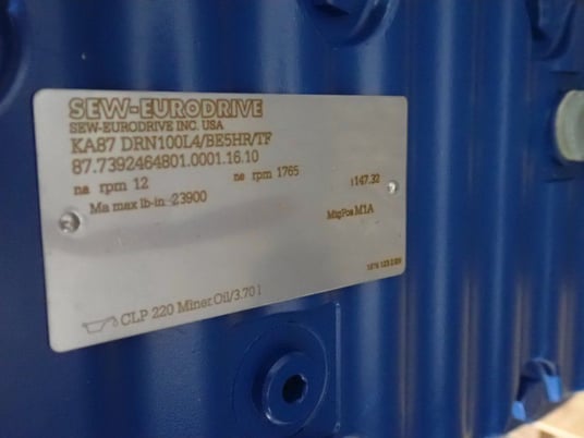 Motion Index Drives #MLP1400/4, Rotary Indexing Table, 3 HP, 1765/12 RPM, 460 V, 2016 - Image 8