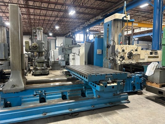 4" Giddings & Lewis #340T, table type horizontal boring mill, 48" x 96" T-slotted table, #50 spindle with - Image 7