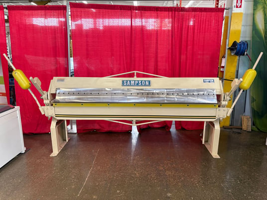 16 gauge x 8' Sampson #LD-816U, box & pan brake, 2.25" lift of beam, 4" box depth, 1" beam adj. - Image 1