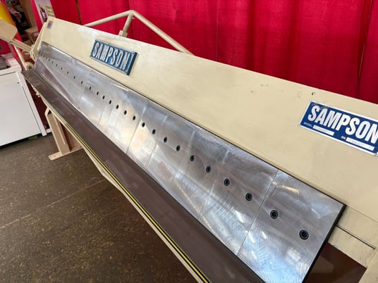 16 gauge x 8' Sampson #LD-816U, box & pan brake, 2.25" lift of beam, 4" box depth, 1" beam adj. - Image 2