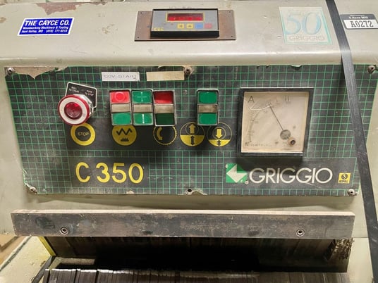 Griggio #C350, gang rip saw, pressure rollers / hold downs, 2.786" arbor diameter, 10"-16" blade diameter - Image 5