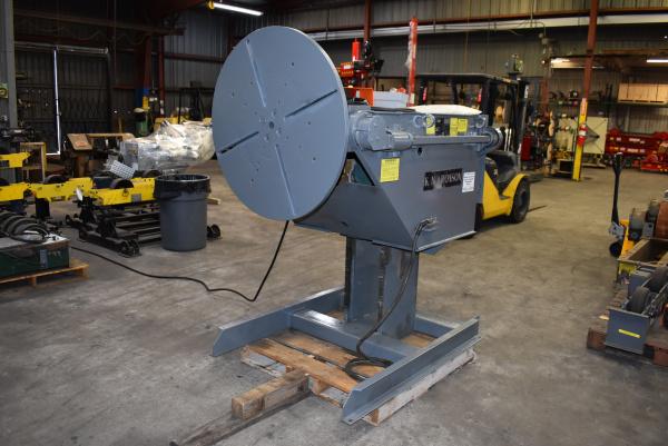 2500 lb. Aronson #GE-25A, power gear elevated positioner, 36" round table, hand pendant controller - Image 2