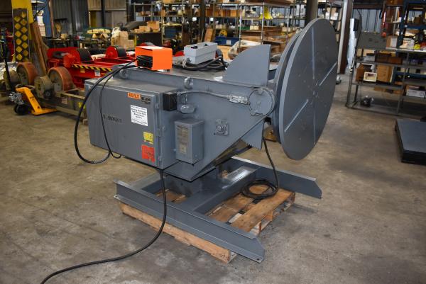 2500 lb. Aronson #GE-25A, power gear elevated positioner, 36" round table, hand pendant controller - Image 3