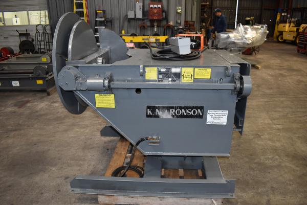 2500 lb. Aronson #GE-25A, power gear elevated positioner, 36" round table, hand pendant controller - Image 4