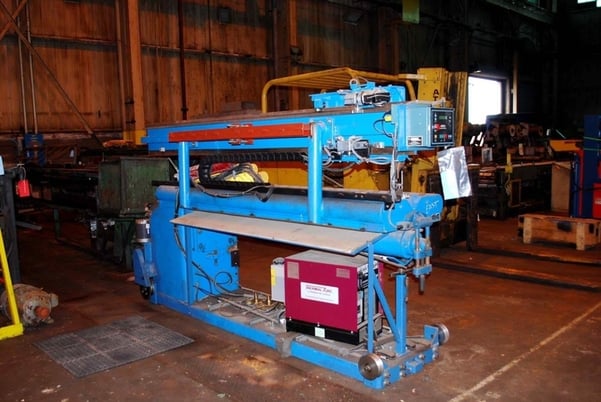 6' Coil Joiner, Arc-Welding, 24"-72" width,.020"-.187" thickness, sliding in-out - Image 1