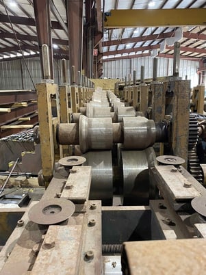12 Stand, Bradbury #425, purlin duplex rollformer, 3-1/2" spindle diameter, 50 HP, 200 FPM - Image 3