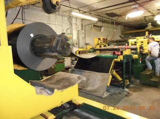 72" x .187" Universal slitting line, 20000 lb., L to R, entry floor standing coil car, L-type dsgn - Image 3