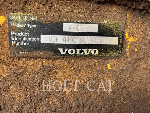 Volvo A40E, Articulated Truck, 18437 hours, S/N: VCE040ET0013149, 2009 - Image 5
