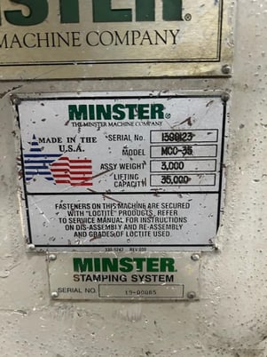 35000 lb. Minster #MCC-35, traveling coil load car, 72" OD - Image 2