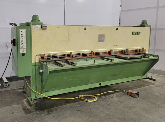 1/4" x 10' LVD #JS-25/10, hydraulic shear, motorized Back Gauge, 12 HP, 3-phase - Image 2