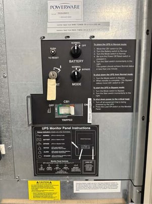 50.0 KVA Powerware 9315-50, uninterruptible power supplies, 480 Volts, 3ph, 82A - Image 2