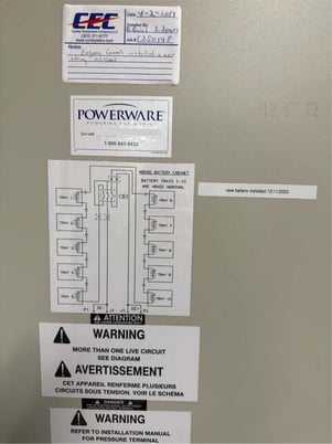 50.0 KVA Powerware 9315-50, uninterruptible power supplies, 480 Volts, 3ph, 82A - Image 9