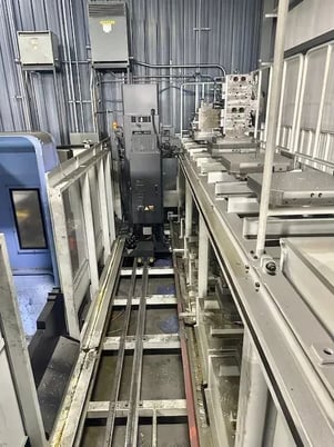 Daewoo Doosan #NHP-5000, CNC horizontal machining center, 12 pallet, 60 automatic tool changer, 28.7" X - Image 6