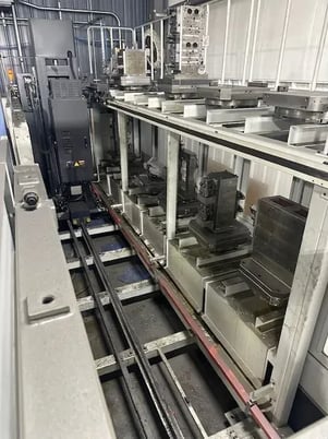 Daewoo Doosan #NHP-5000, CNC horizontal machining center, 12 pallet, 60 automatic tool changer, 28.7" X - Image 7