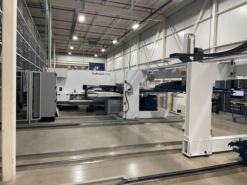 25 Ton, Trumpf #Trupunch-5000, large format punch, 120" x60" tbl., 21 station, Siemens Control, load/unload - Image 8